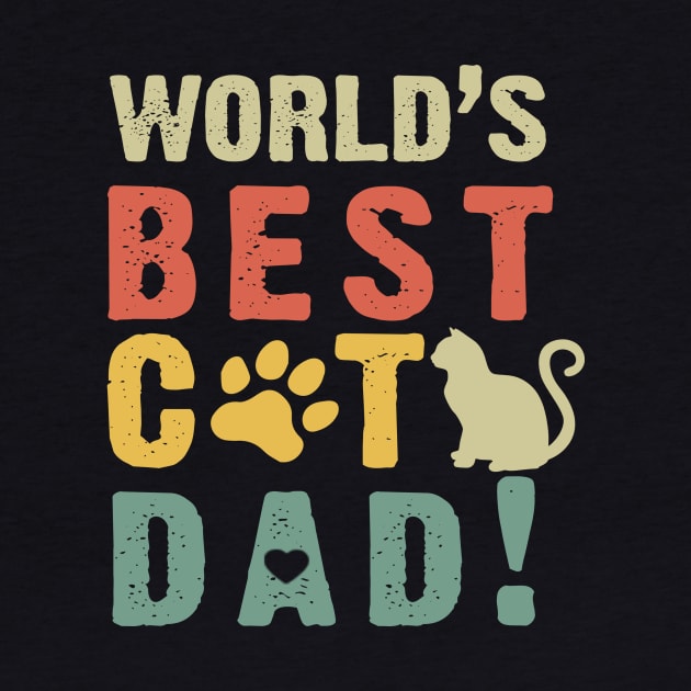 World's Best Cat Dad Costume Gift by Ohooha